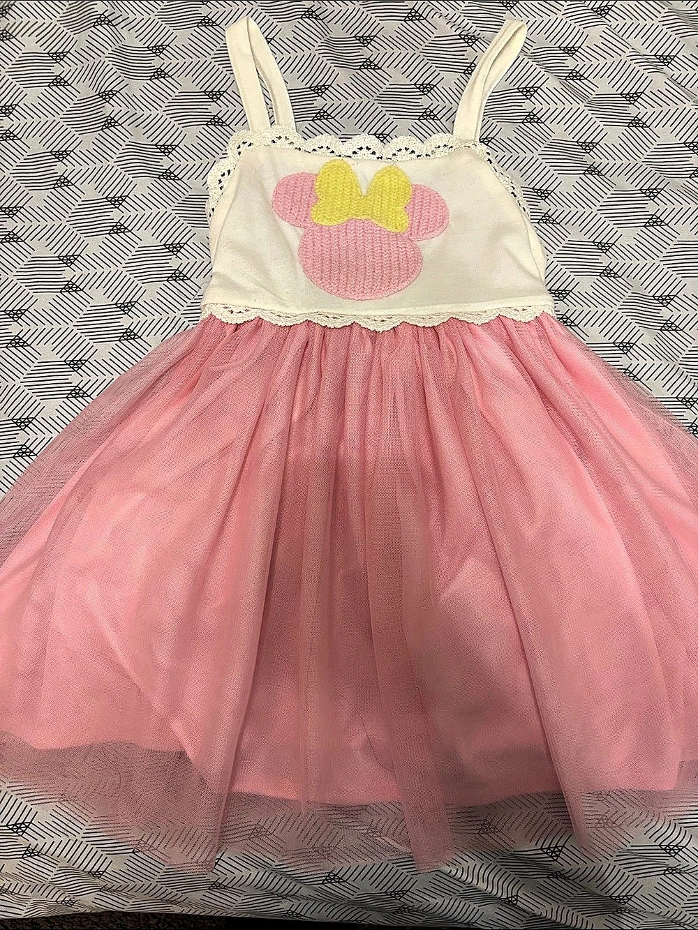 Disney Pink & White Tulle Party Dress